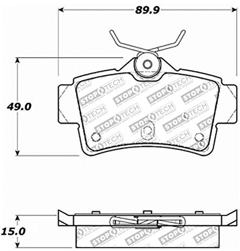 Sport Brake Pads StopTech 309.06271 with Shims and Hardware