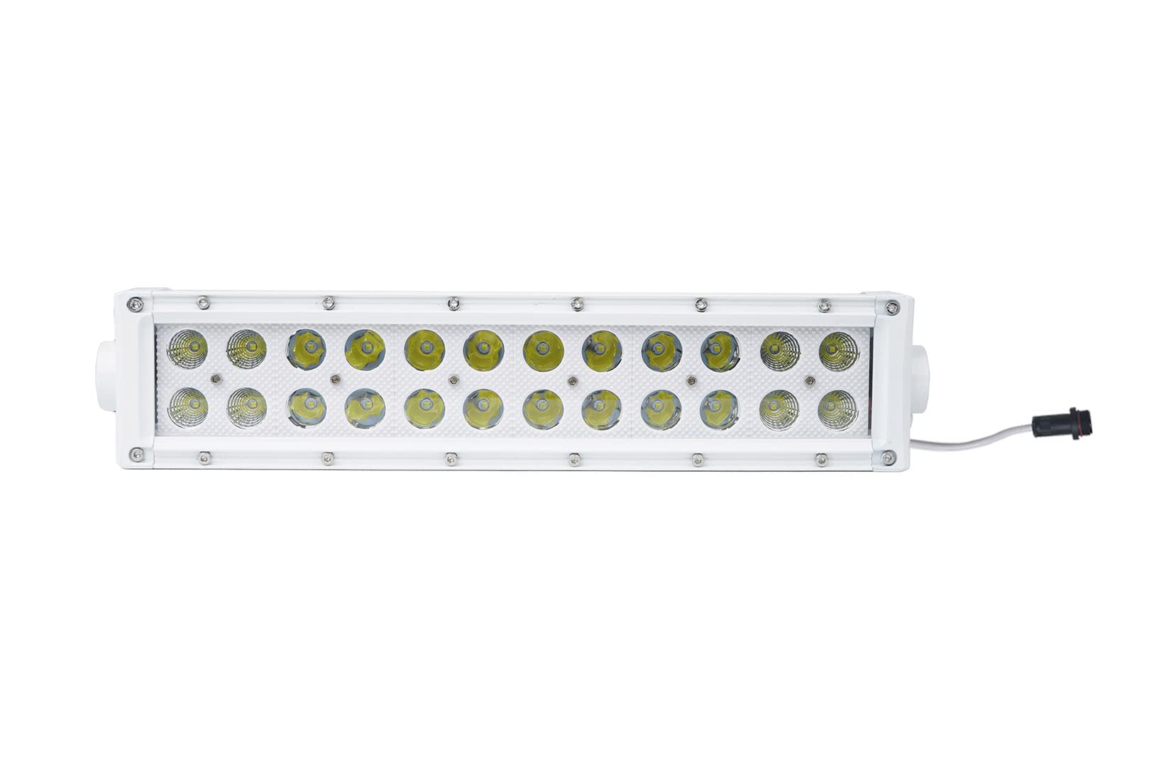 Race Sport Lighting 10.5inch MS72WWDS Marine Grade Dual Row Straight Light Bar with 72-Watt 24 x 3W High Intensity CREE LEDs