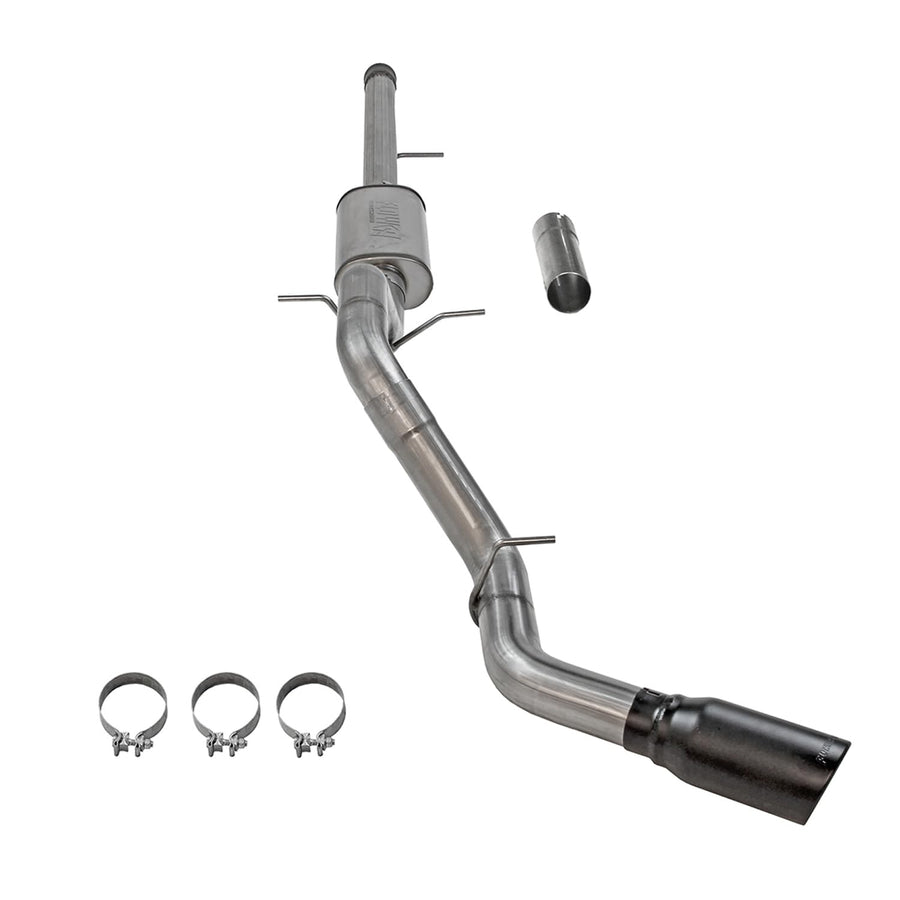 Flowmaster FlowFX 717885 Cat-Back Exhaust Kit 3.5 Inch Stainless Steel 5 Inch Black Ceramic Coat Stainless Tip Compatible with 2011-2018 Chevy Silverado GMC Sierra 1500 6.2L 2/4WD All Wheelbases