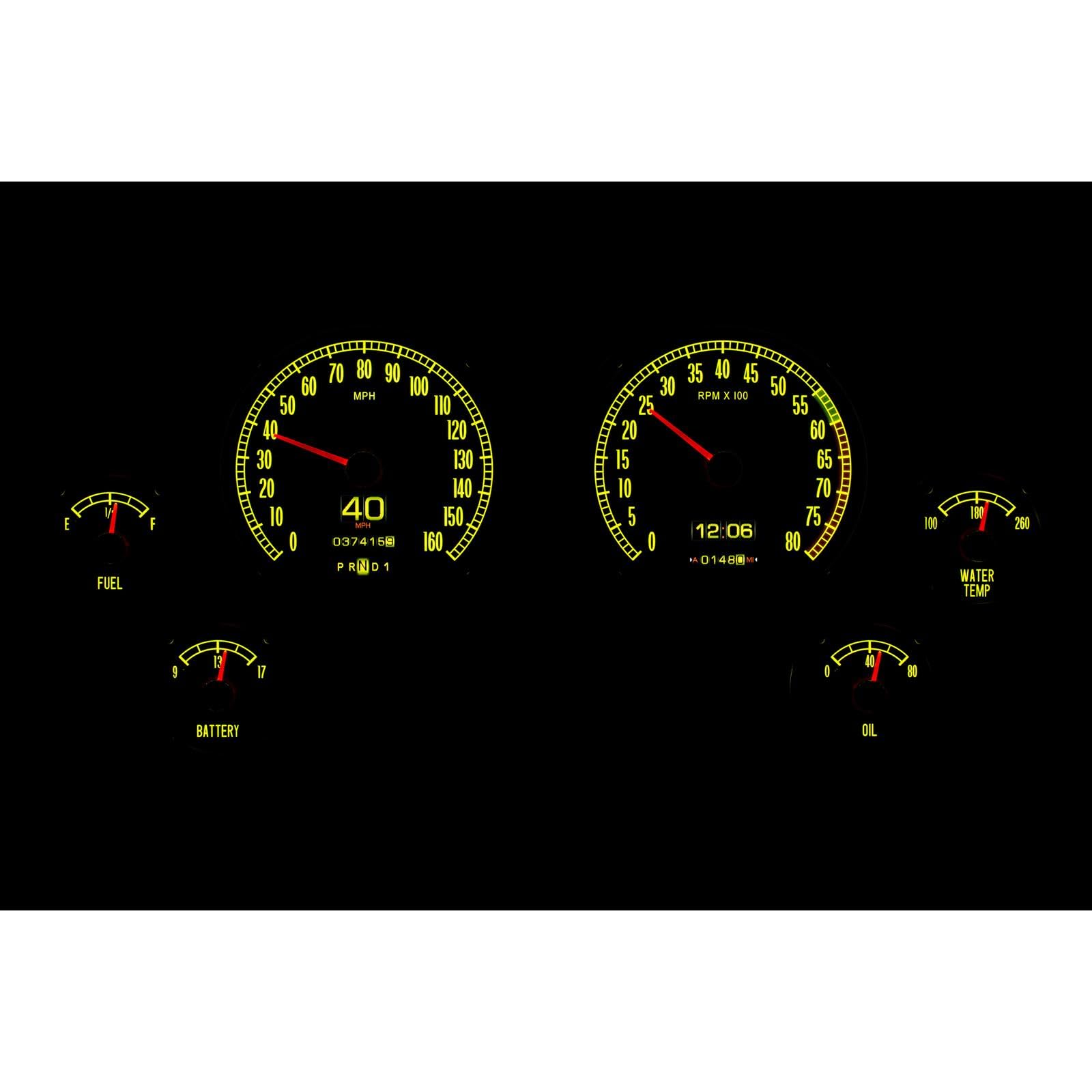 Dakota Digital Retrotech RTX-65C-VET-X Gauge Instrument System Compatible with 1965-67 Chevy Corvette