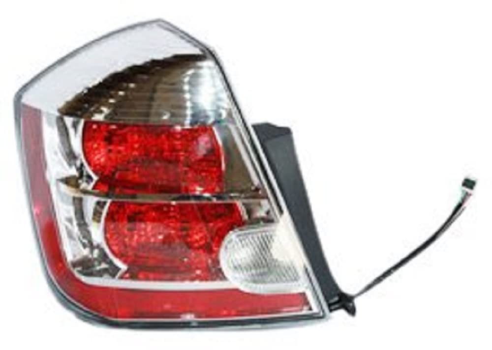Left TYC Tail Light Assembly Compatible with 2007-2009 Nissan Sentra