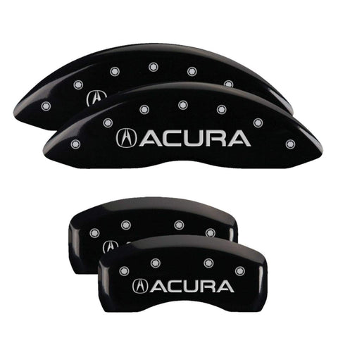 MGP Caliper Covers Black Powder Coat Finish 39007SACUBK Engraved Caliper Cover with Silver Characters, Set of 4 Acura/Acura