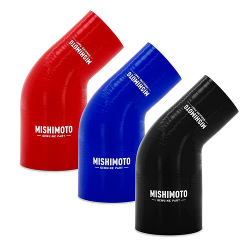 Mishimoto 45-Degree MMCP-R45-17525BK Silicone Transition Coupler, 1.75" to 2.50", Black