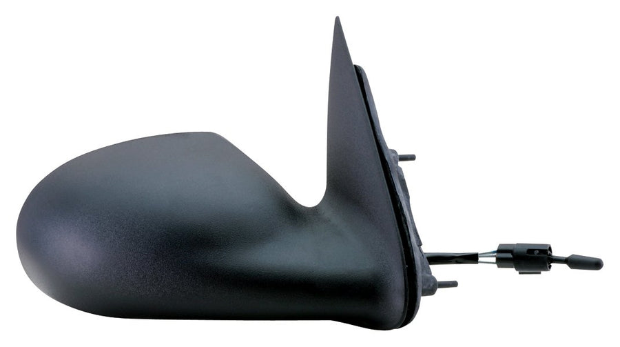 Mirror Passenger Side for Chrysler PT Cruiser, Textured Black, Non-Foldaway, Manual Remote