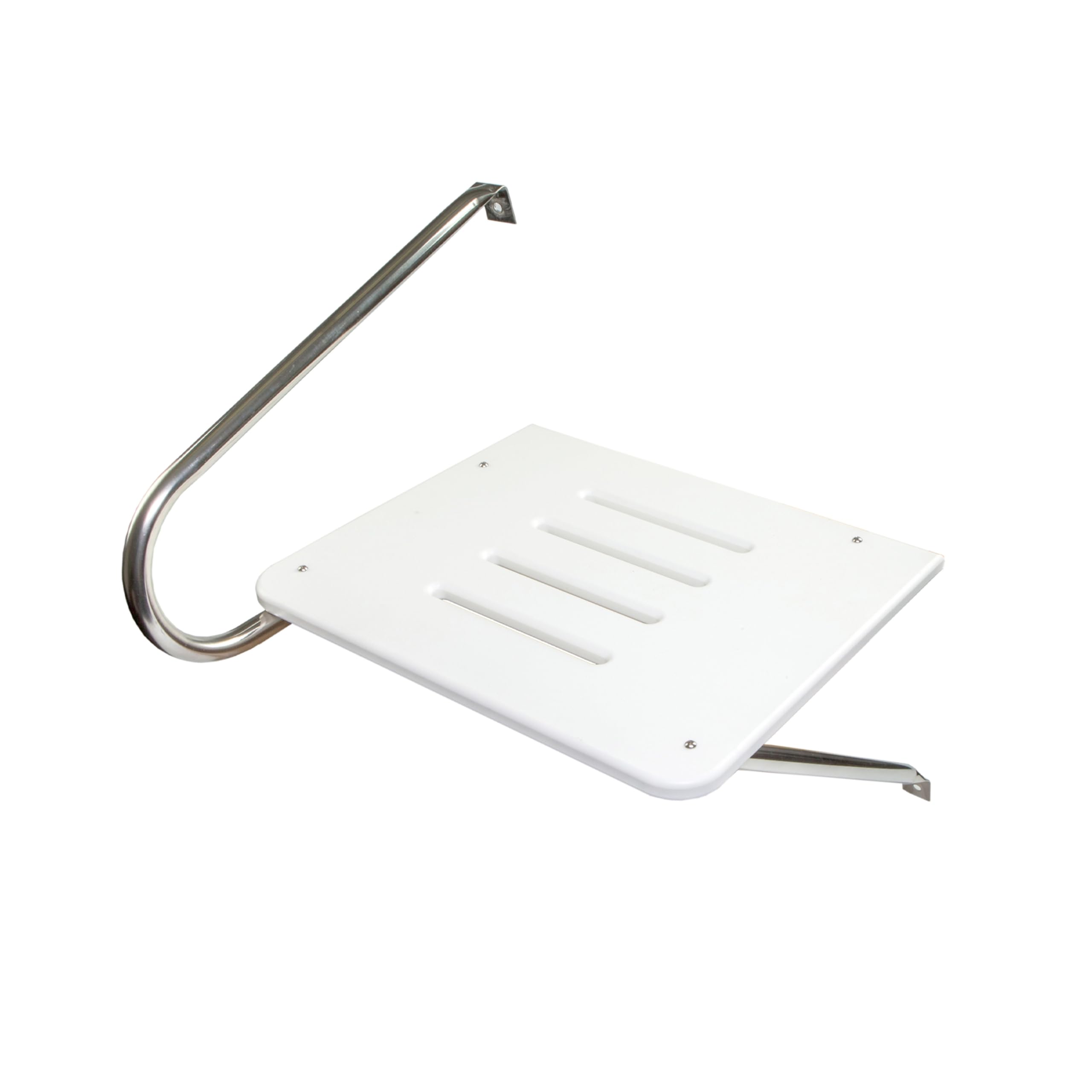 Poly Swim Platform Whitecap 67900 for Boats with Outboards - Single Rail, White