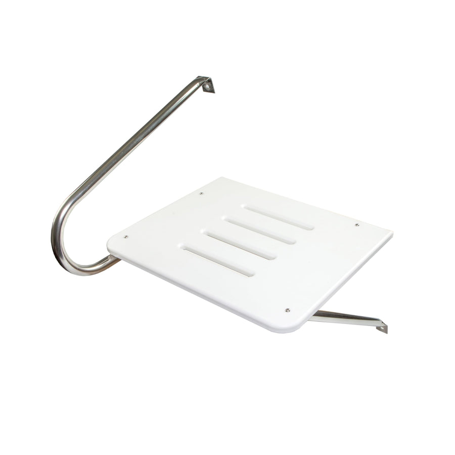 Poly Swim Platform Whitecap 67900 for Boats with Outboards - Single Rail, White