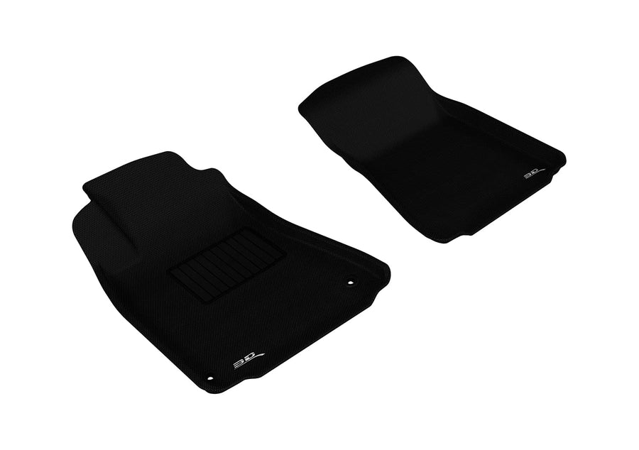MAXpider 3D Custom Fit Kagu Floor Mat (Black) Compatible with Lexus IS250/ 350/ ISf 2006-2015 - Front Row
