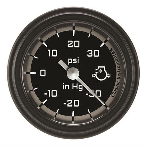 AX141GBLF Classic Instruments Gray 2-1/8" Boost/Vacuum Gauge AutoCross