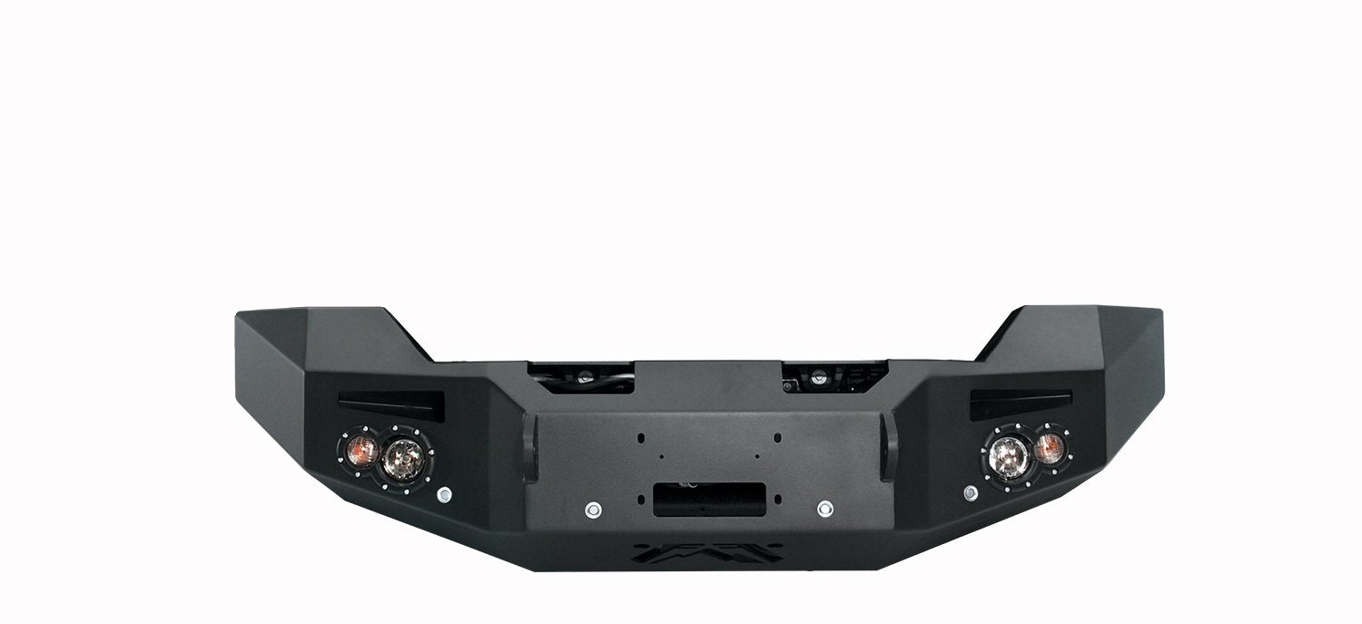 Fab Fours Premium Winch Front Bumper GM14-C3151-1 2 Stage Black Powder Coated w/o Grill Guard w/Sensors