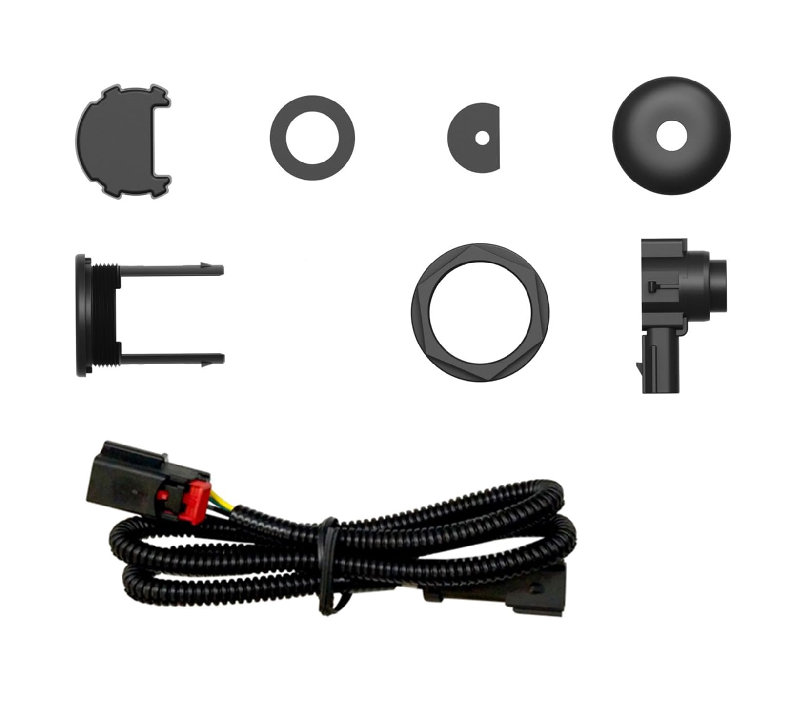 Modular Grille Guard Black & Rugged Grille Guard Parking Sensor Relocation Kit Black Compatible with 2022-2024 Toyota Tundra