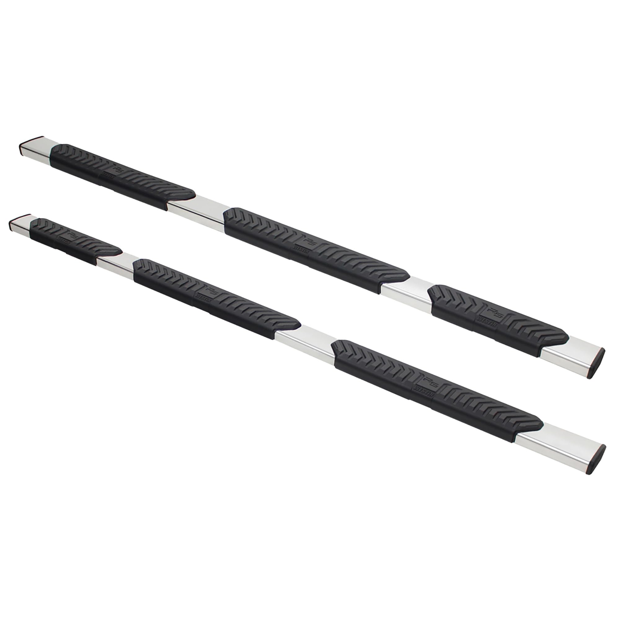28-534730 Westin R5 Wheel to Wheel Modular Nerf Bars fits 2019-2024 Ram 1500 Quad Cab 6'5" Bed (Exc 2019-2023 1500 Classic) Polished Pair