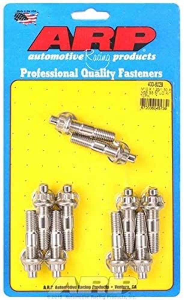 ARP 400-8029 10 Piece M10 x 1.25/1.50 x 55mm Broached Stud Kit