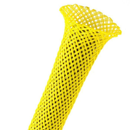 TRIC KIT Hotrod Braided Cover for 1/8" to 2 3/4" Diameter, Yellow