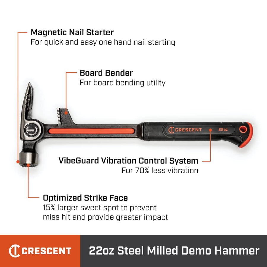 Crescent 22 Oz. Steel Demo Hammer - Crescent (CHSDEM22-06)