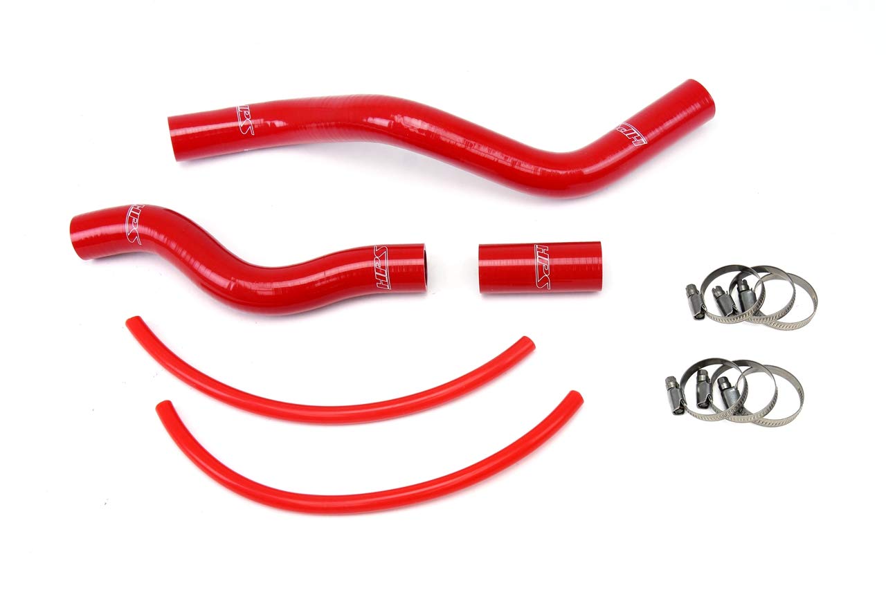 7th Gen HPS 57-1526-RED MT Silicone Radiator Hose Kit Coolant