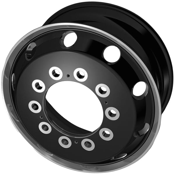 ATX JOURNEY AO404 S-BLK POL LP Wheel with Aluminum (22.5 x 9. inches /10 x 285 mm, 176 mm Offset)