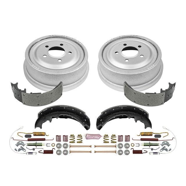 Power Stop Autospecialty KOE15265DK Rear Replacement Brake Kit-OE Brake Drums & Ceramic Brake Pads For Ford Ranger, Mazda B2300, Mazda B2500, Mazda B3000, Mazda B4000 [Model Specific]