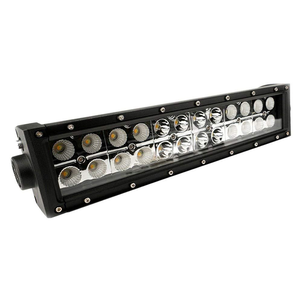 12" Amber/White Led Light Bar Southern Truck 77015, Dbl Row, Combo Flood/Beam 72W (Dt Harness 79900, 79904) 4,320 Lumens