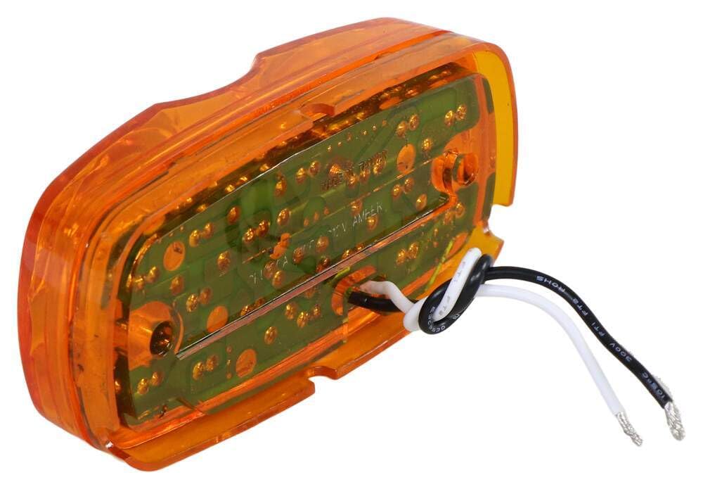 4" Custer CPL120A Amber LED Rectangular Side Marker Light, 16 LEDs