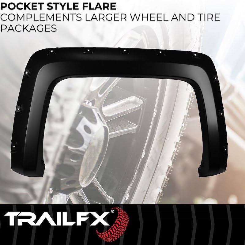 Pocket Style Flare Trailfx TFC3004S Set Of 4 Smooth