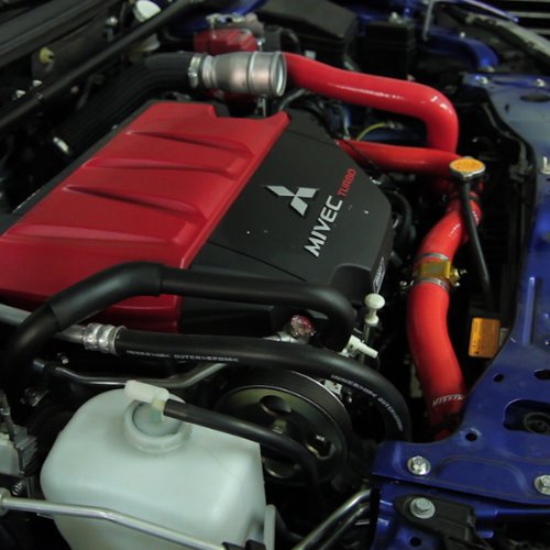 Mishimoto Silicone MMHOSE-EVO-10BL Radiator Hose Kit Fits Mitsubishi Lancer Evo X 2008-2015 Blue