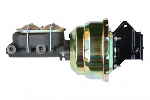 8 Inch Leed Brakes Dual Power Booster, 1 Inch Bore Master (Zinc)