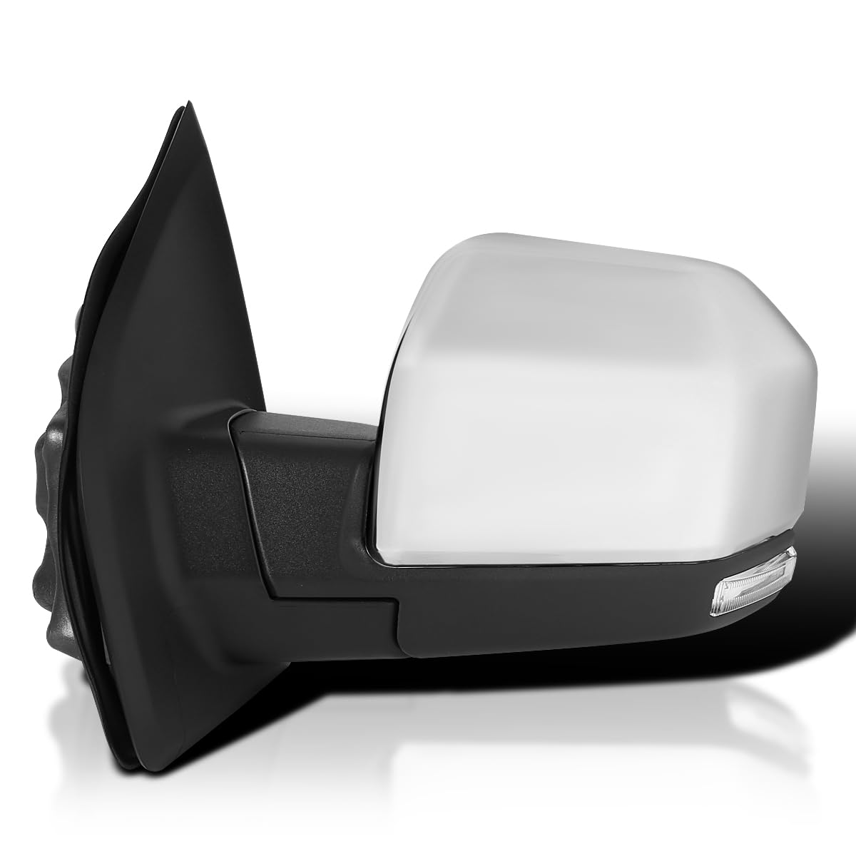 Chrome Spec-D Tuning Power + Heated + LED Turn Signal Left Driver Side Mirror Compatible with 2015-2020 Ford F150 F-150