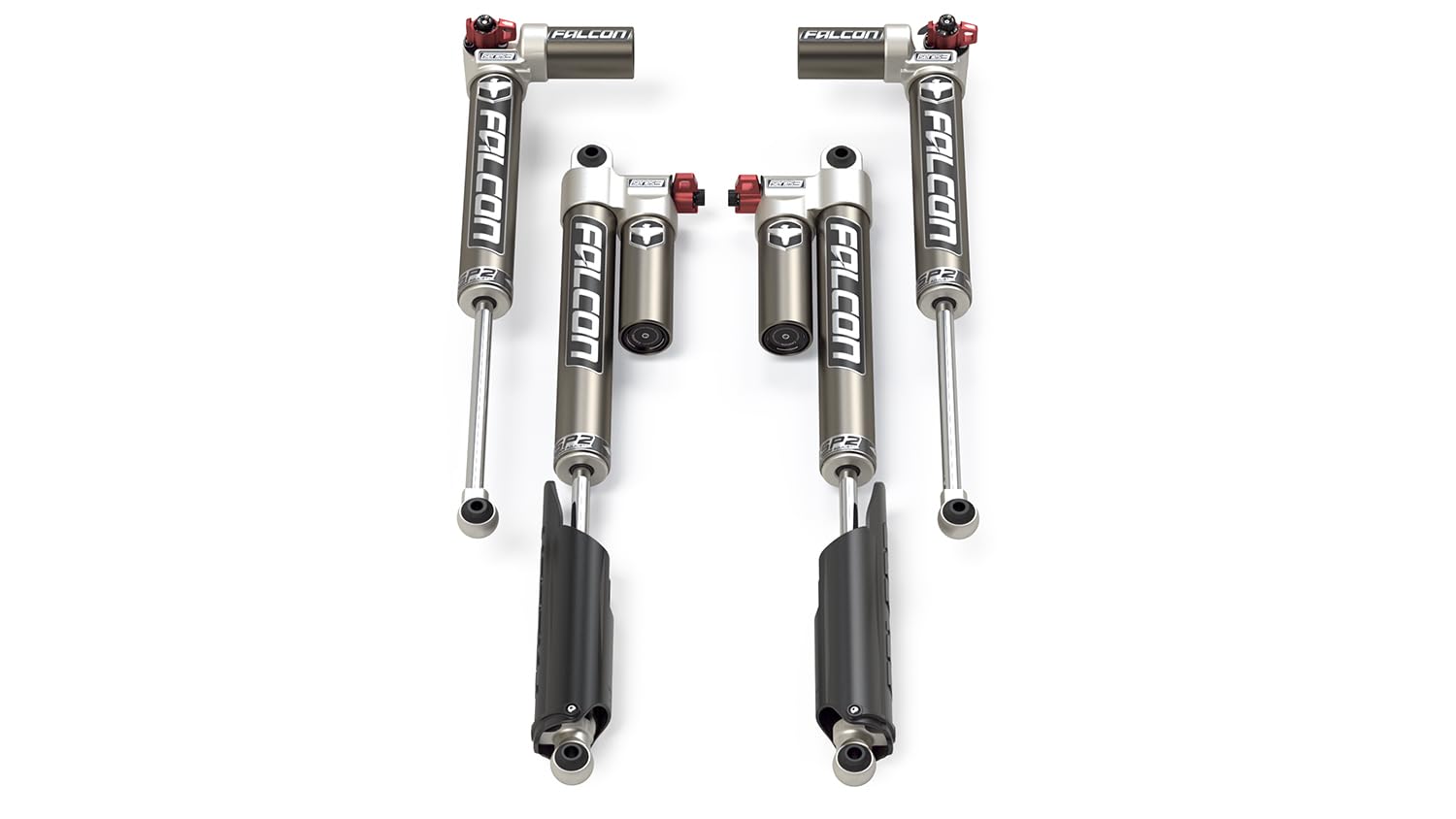 Falcon JT EcoDiesel SP2 3.3 Fast Adjust Piggyback Shock Kit (2–3” Lift)