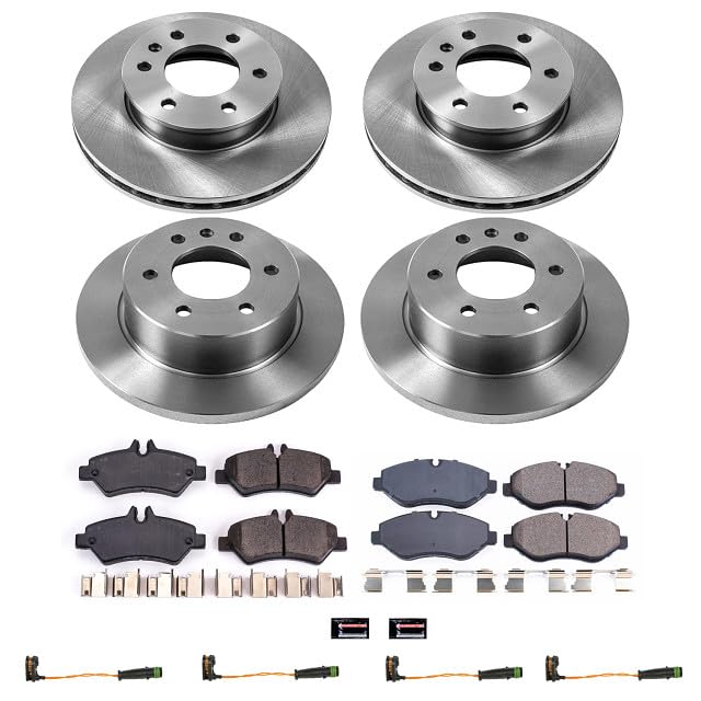 Power Stop KOE6235 Replacement Brake Kit-OE Brake Rotors & Ceramic Brake Pads For Dodge Sprinter, Freightliner Sprinter 2500, Mercedes-Benz Sprinter 2500 [Model Specific]