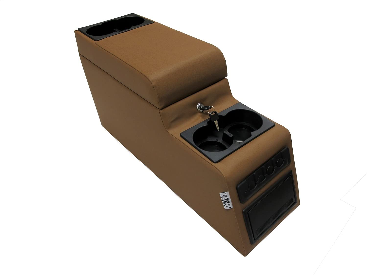 Locking Center Console Rampage Products for Jeep CJ/Wrangler YJ | Spice Denim | 31517 | Fits 1976-1983 Jeep CJ5 / 1976-1986 Jeep CJ7 / 1987-1995 Wrangler YJ