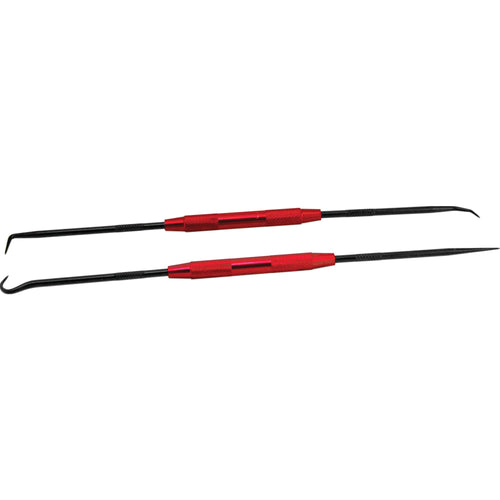 W80750 Performance Tool 2 Piece Precision Pick and Hook Set with Aluminum Handles,O-Ring Seal Gasket Pick Mini Hooks Puller Remover