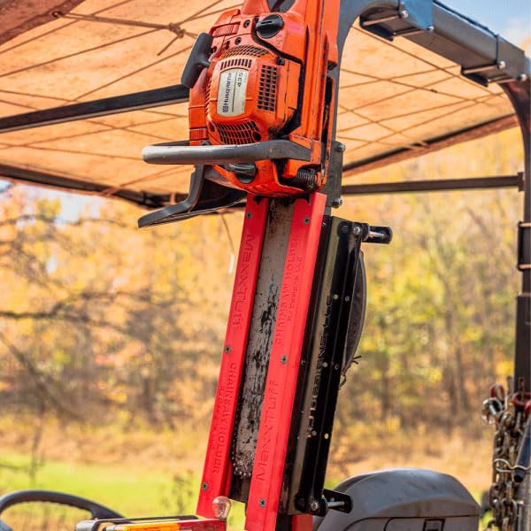 Chainsaw Holder MAXXTUFF Heavy-Duty Tractor ROPS, Model RCSH001