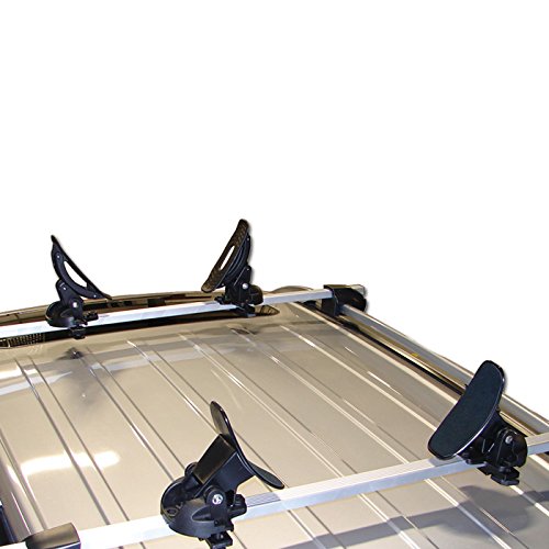 Malone Pro Saddle Up Universal Car Rack Kayak Carrier (Set of 4) with Bow and Stern Lines