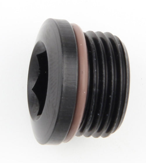 Fragola Performance Systems #8 (3/4-16) Socket Hex Port Plug Black 481308-BL
