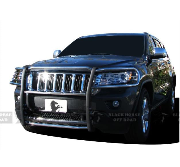Bumper Guard Black Horse Grille brush Modular Stainless Steel Compatible with 2011-2021 Jeep Grand Cherokee-17A080202MSS