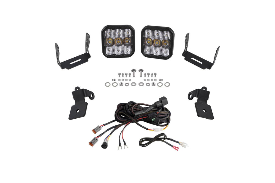 Diode Dynamics A-Pillar Pod Kit Stage Series compatible with Polaris RZR Pro 2020-2023, SS5 Pro White Combo