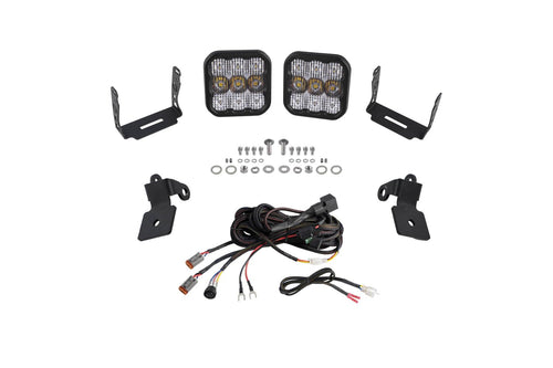 Diode Dynamics A-Pillar Pod Kit Stage Series compatible with Polaris RZR Pro 2020-2023, SS5 Pro White Combo