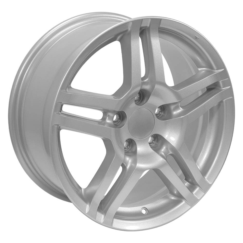 17 Inch OE Wheels AC04 Rim Fits TL Style 5x114.3 17x8 Gloss Silver - Hollander 71762 (1)