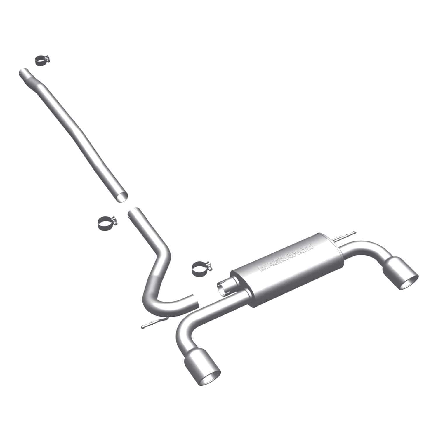 Large MagnaFlow Stainless Steel Performance Exhaust System Kit