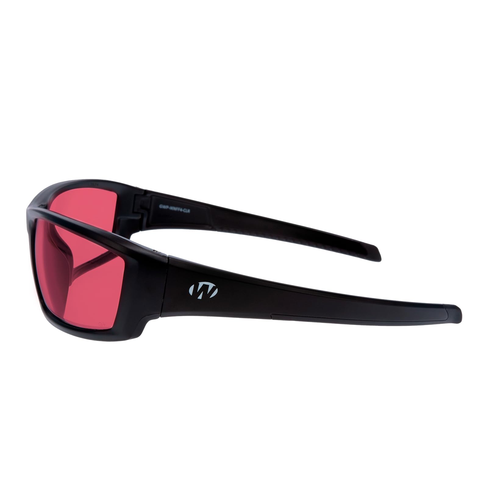 Walker's Vector IKON Full Frame Shooting Glasses | Impact-Resistant Non-Slip Frame Hunting Shooting Eyesight Protection Glasses, Microfiber Lens Cloth & Carry Case Included, Rose