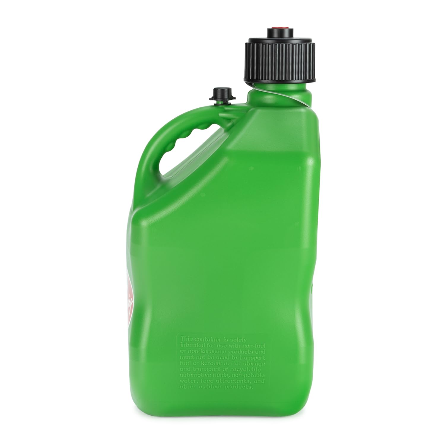 5.5 Gallon VP Racing Square Motorsport Storage Container Green - Includes Jug Lid and Vent Cap
