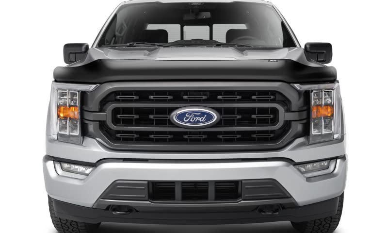 Bugflector Hood Shield / Protector Auto Ventshade [AVS] | Fits 2021 - 2025 Ford F-150, (Excludes Tremor, Platinum, King Ranch) | High Profile Bug Deflector - 1 pc., Dark Smoke | 23621