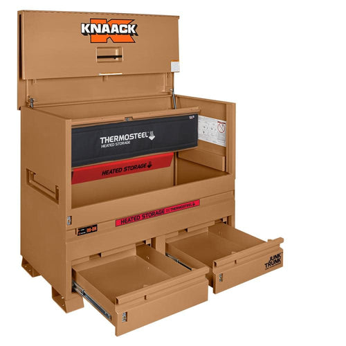 89-DH KNAACK Piano-Style Jobsite Box,49 in,Tan