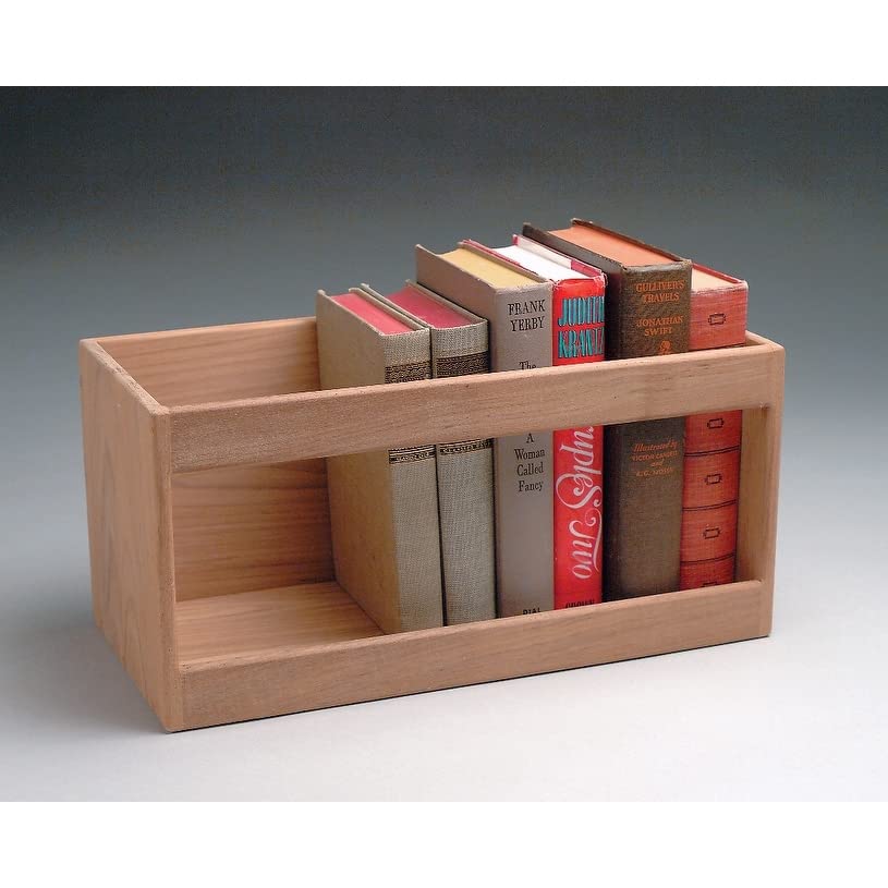 Teak Overstock Utility Shelf/Hardcover Book Rack - 15" L x 7-1/4" H x 7-1/4" D