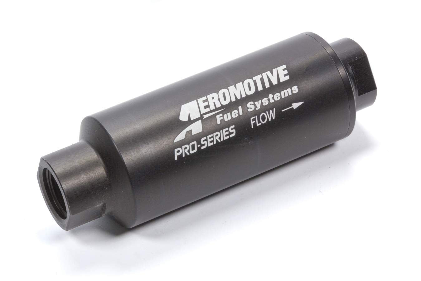 Aeromotive Filter, In-Line, 10-Micron Microglass Element, ORB-12 Port, Nickel-Chrome, Pro-Series, 2-1/2" OD, 12339