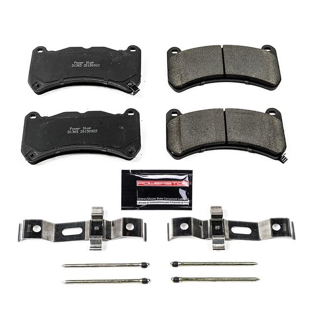 Power Stop Z23-1365 Z23 Evolution Sport Carbon Fiber Infused Ceramic Brake Pads with Hardware Front
