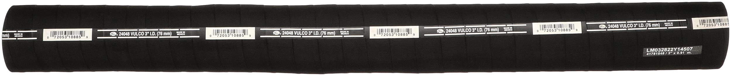 Vulco Gates 24048 Straight Coolant Hose-3' Length, Inner Diameter 3"
