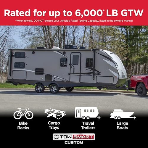 TowSmart Class III Custom Trailer Hitch – Fits 2011–2026 Dodge Durango, 2012-2021 Jeep Grand Cherokee, 2022 Grand Cherokee WK – 2” Receiver – 6,000 lb. GTW