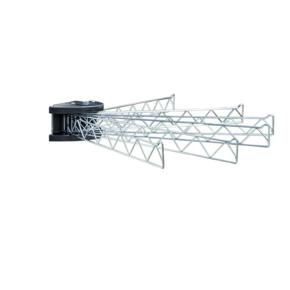 Stromberg Carlson 12" Extend-A-Line Clothes Line – Retractable, Rack Hanger, Folding Swing Arm with Versatile Towel Bar for RVs, Drying, Motorhomes, Campers, and Home Laundry Spaces