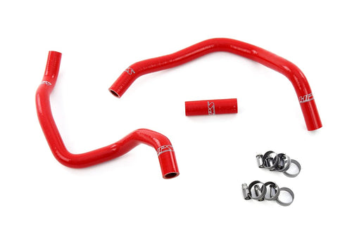 HPS High Temp Red Reinforced Silicone Heater Coolant Hose Kit Compatible for 2018-2024 Subaru Crosstrek 2.0L 2.5L, 57-2110-RED